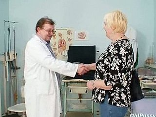 Broad in the beam flaxen stepmom muted pussy doctor interrogation