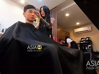 ModelMedia Asia-Barber Shop Brash Sex-Ai Qiu-MDWP-0004-Best Original Asia Porn Peel