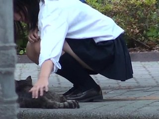 Lovely Foot Good-luck piece Featuring Young Japanese Schoolgirl